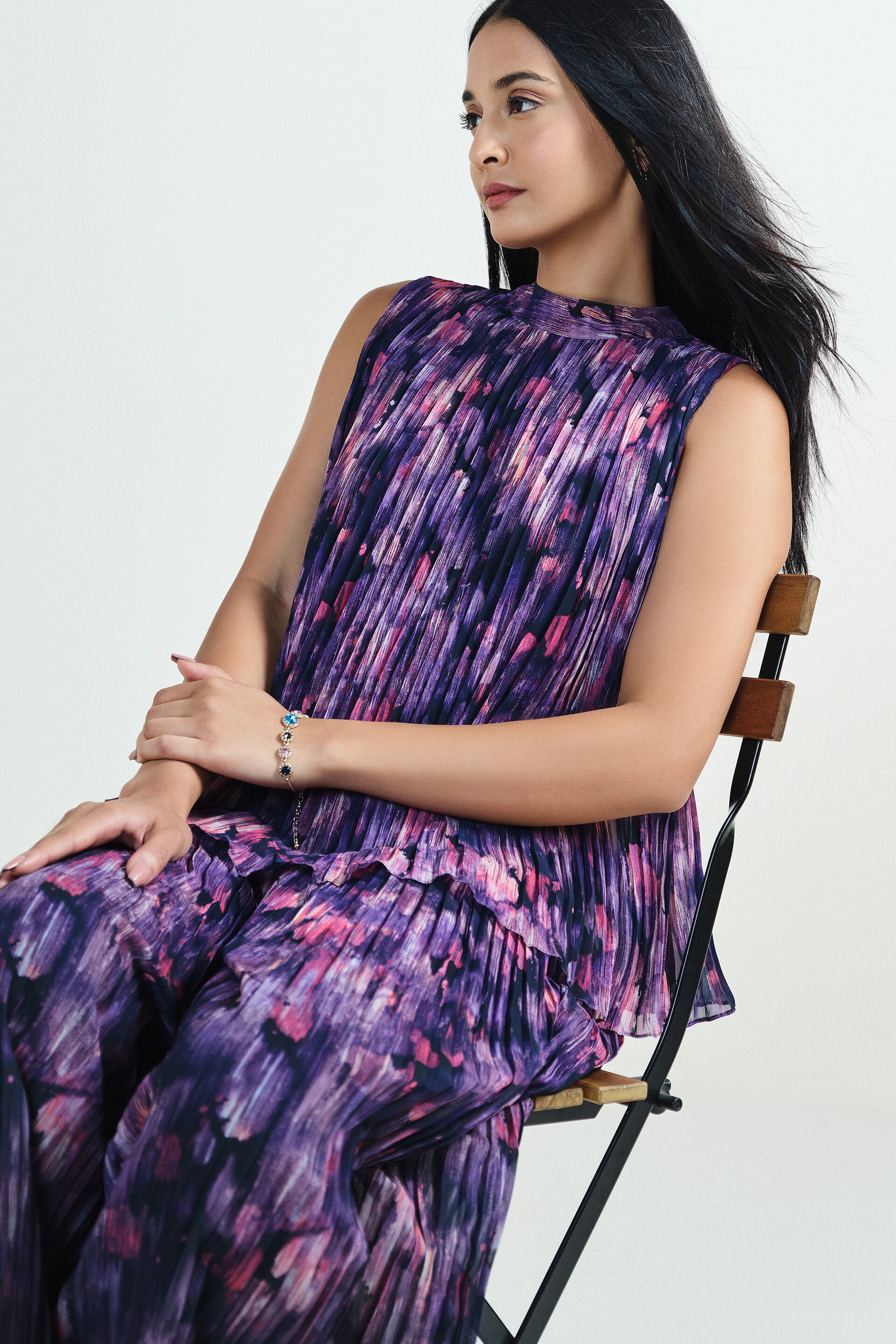 Dancing Shadows Co-ord Set, Purple, image 3